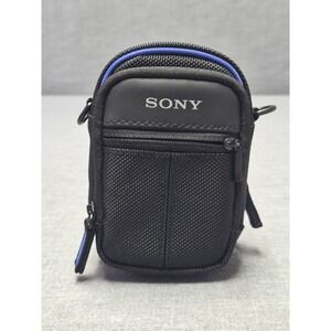 Sony LCS-CSJ Soft Camera Case Black Nylon Padded Bag Cyber-shot RX100 ZV-1